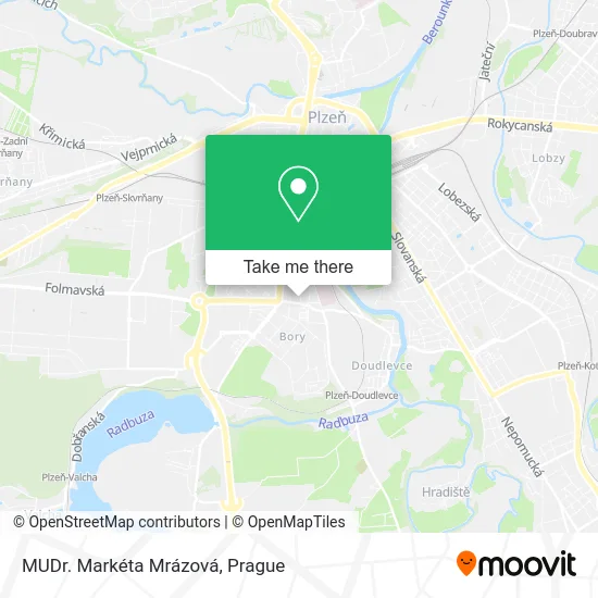 Карта MUDr. Markéta Mrázová