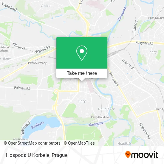 Карта Hospoda U Korbele