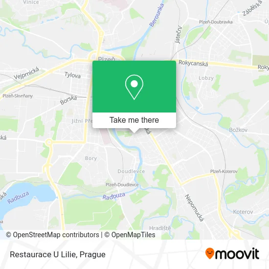 Карта Restaurace U Lilie