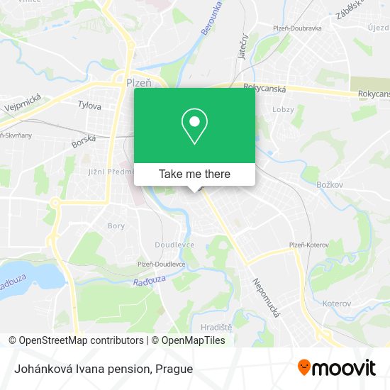 Карта Johánková Ivana pension