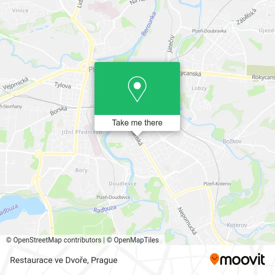 Карта Restaurace ve Dvoře