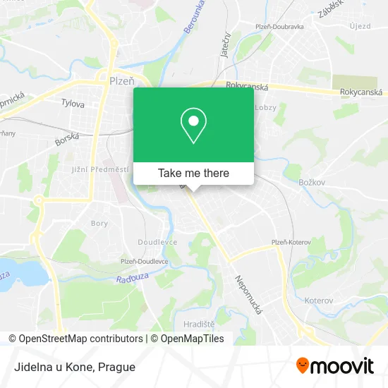 Карта Jidelna u Kone