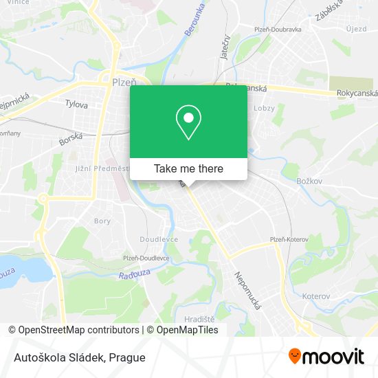 Карта Autoškola Sládek