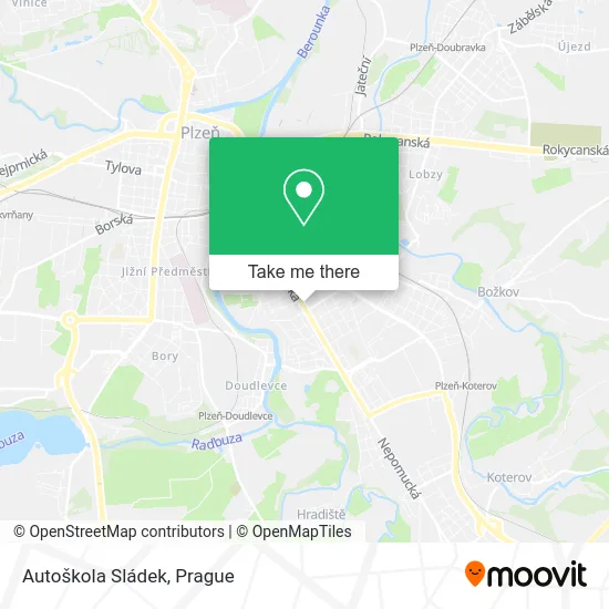 Карта Autoškola Sládek