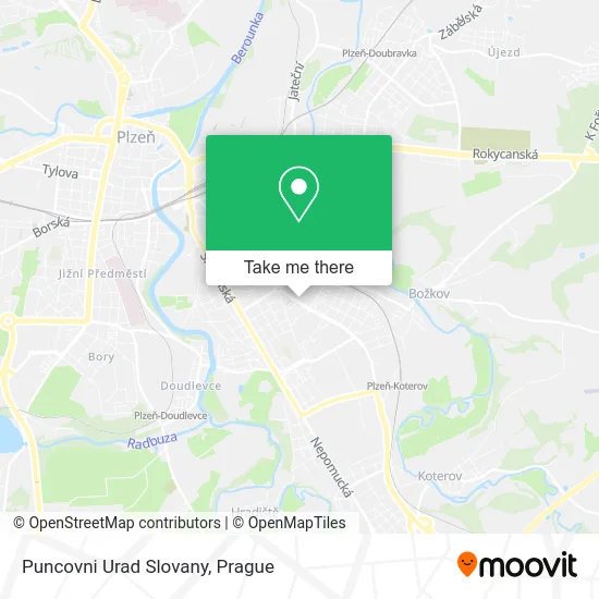 Карта Puncovni Urad Slovany