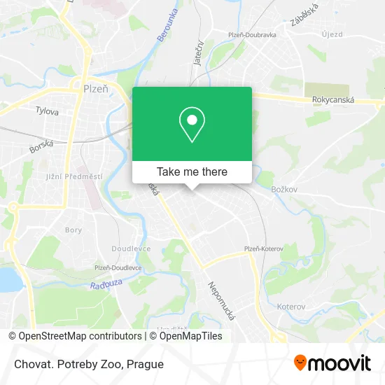 Chovat. Potreby Zoo map