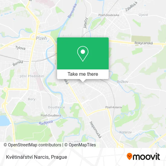 Květinářství Narcis map