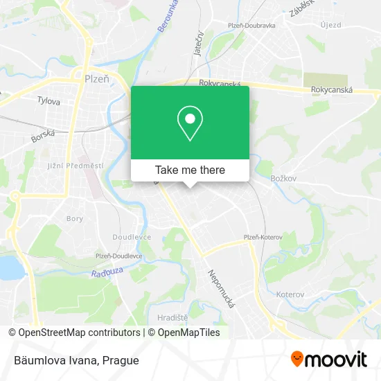 Карта Bäumlova Ivana