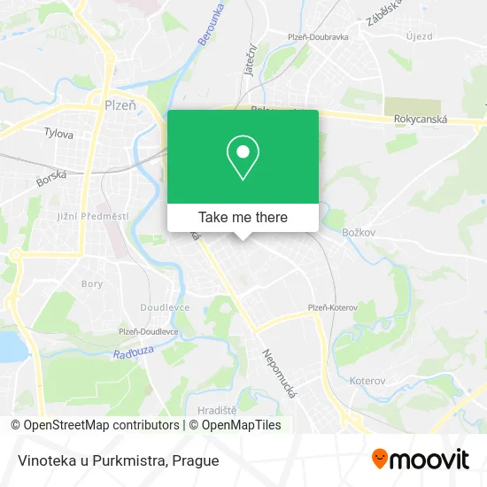 Карта Vinoteka u Purkmistra