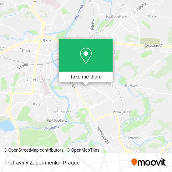 Карта Potraviny Zapomnenka