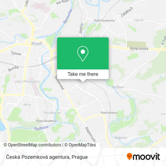 Карта Česká Pozemková agentura