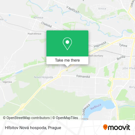 Карта Hřbitov Nová hospoda
