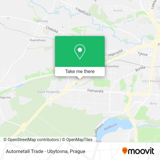 Карта Autometall Trade - Ubytovna