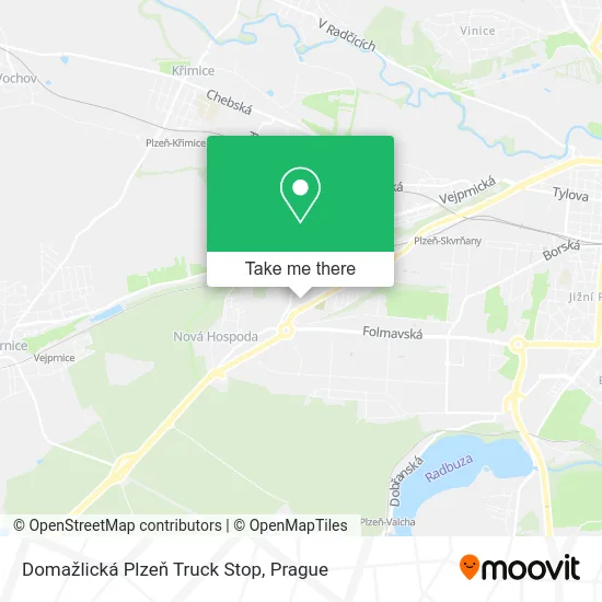 Карта Domažlická Plzeň Truck Stop