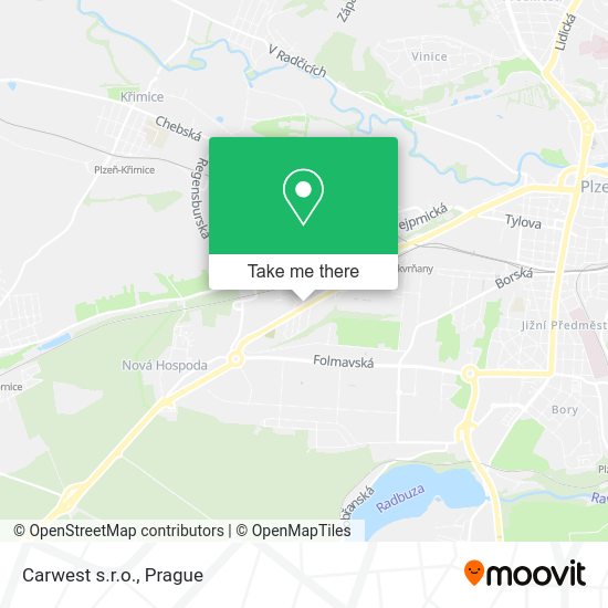 Карта Carwest s.r.o.