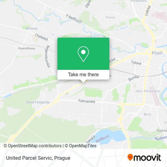 Карта United Parcel Servic