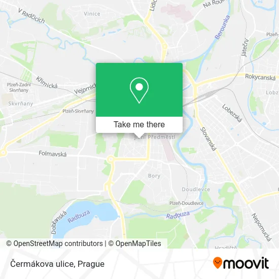 Карта Čermákova ulice