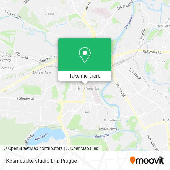 Карта Kosmetické studio Lm