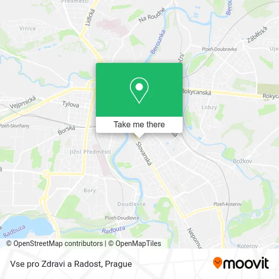 Карта Vse pro Zdravi a Radost