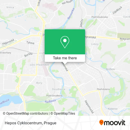Карта Hepos Cyklocentrum