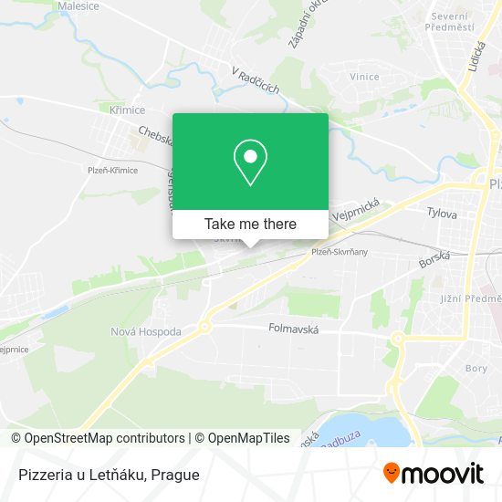 Карта Pizzeria u Letňáku