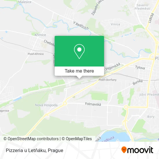 Карта Pizzeria u Letňáku