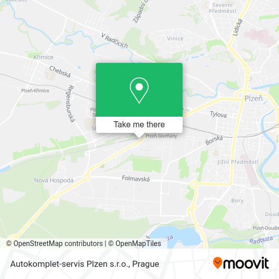 Карта Autokomplet-servis Plzen s.r.o.