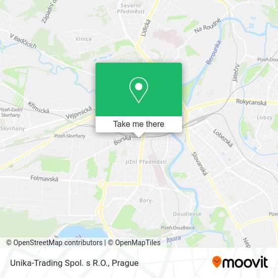 Карта Unika-Trading Spol. s R.O.