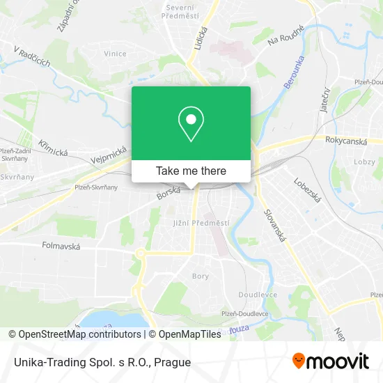 Карта Unika-Trading Spol. s R.O.