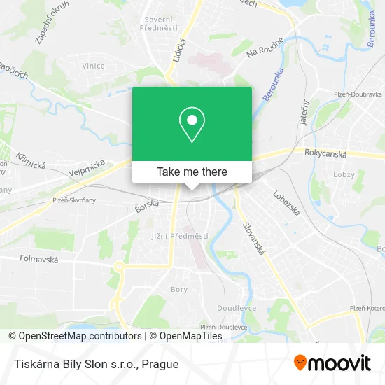 Карта Tiskárna Bíly Slon s.r.o.
