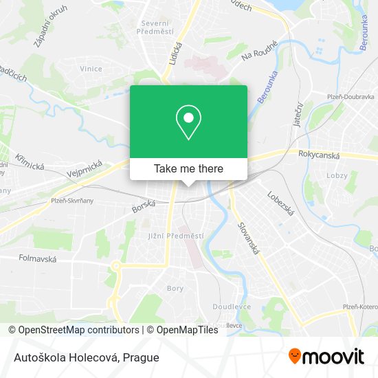 Карта Autoškola Holecová