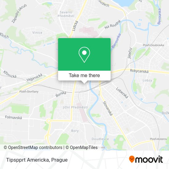 Карта Tipspprt Americka
