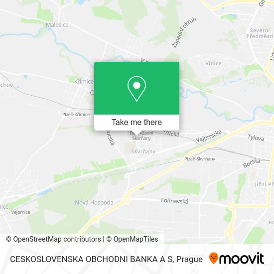 Карта CESKOSLOVENSKA OBCHODNI BANKA A S
