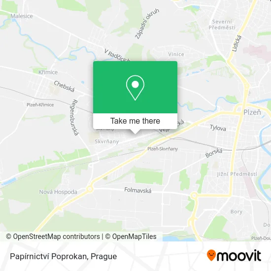 Карта Papírnictví Poprokan
