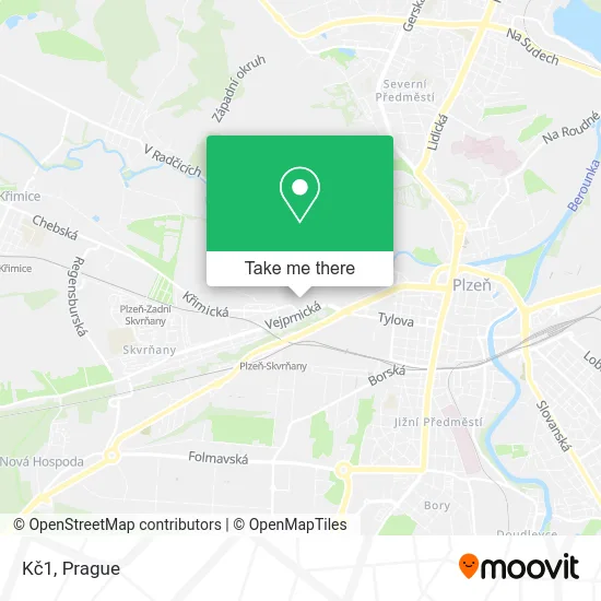 Карта Kč1