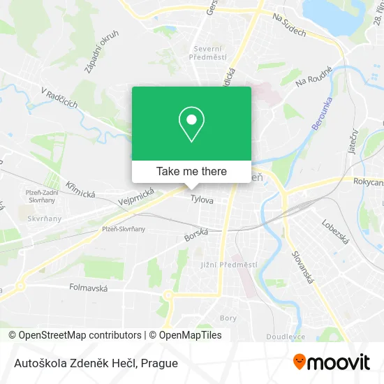 Карта Autoškola Zdeněk Hečl