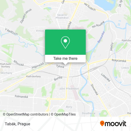 Карта Tabák