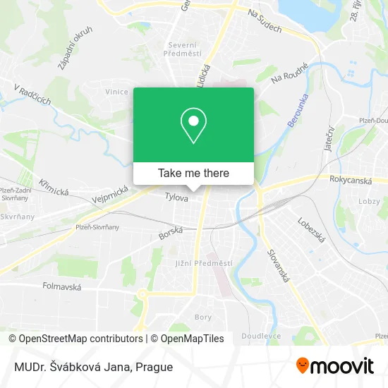 Карта MUDr. Švábková Jana