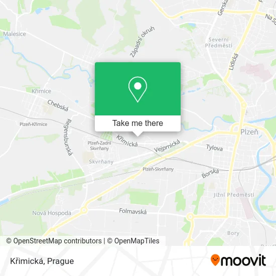 Křimická map