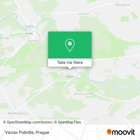 Карта Václav Pubrdle