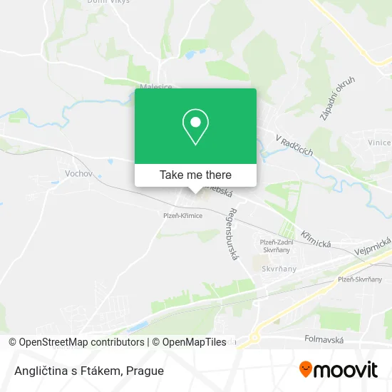 Карта Angličtina s Ftákem