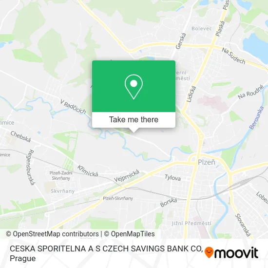 Карта CESKA SPORITELNA A S CZECH SAVINGS BANK CO