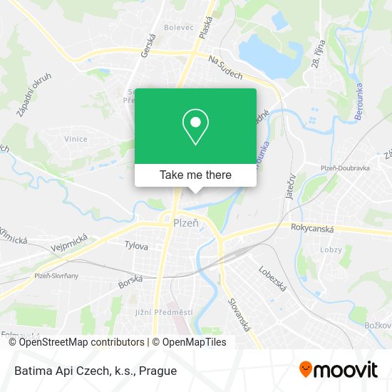 Карта Batima Api Czech, k.s.