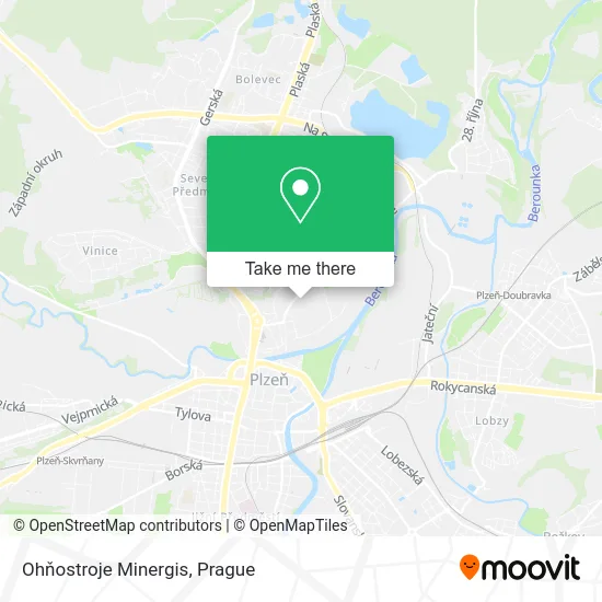 Карта Ohňostroje Minergis