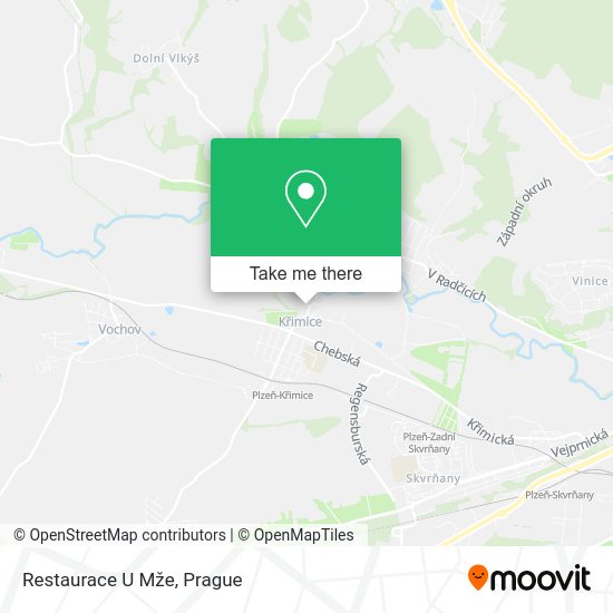Карта Restaurace U Mže