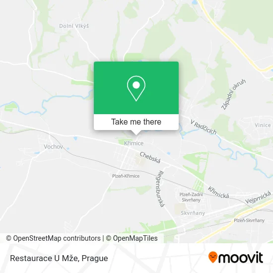 Карта Restaurace U Mže