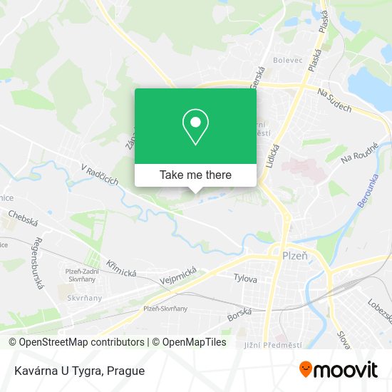 Карта Kavárna U Tygra