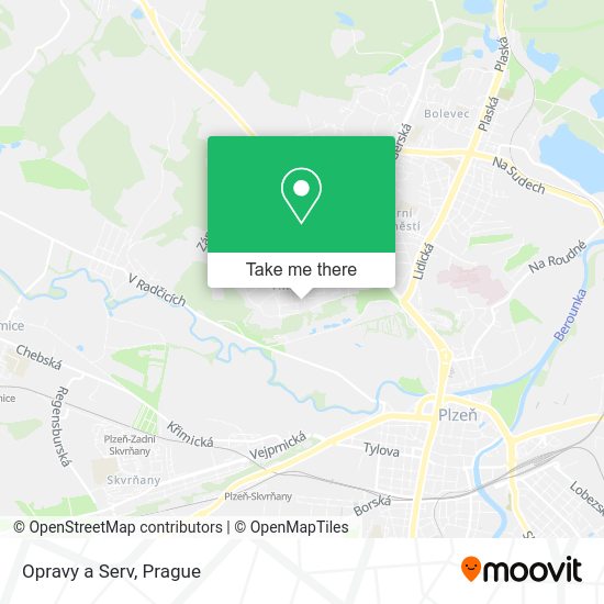 Карта Opravy a Serv