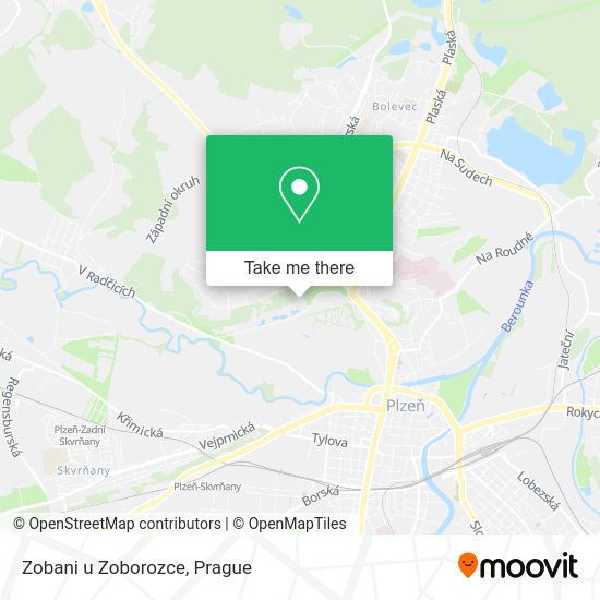 Карта Zobani u Zoborozce