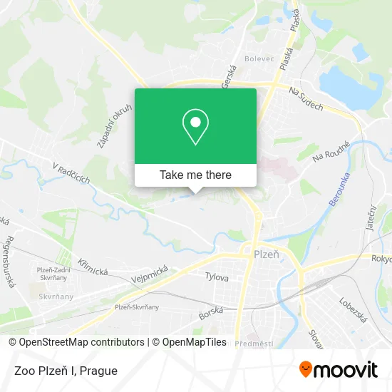 Карта Zoo Plzeň I